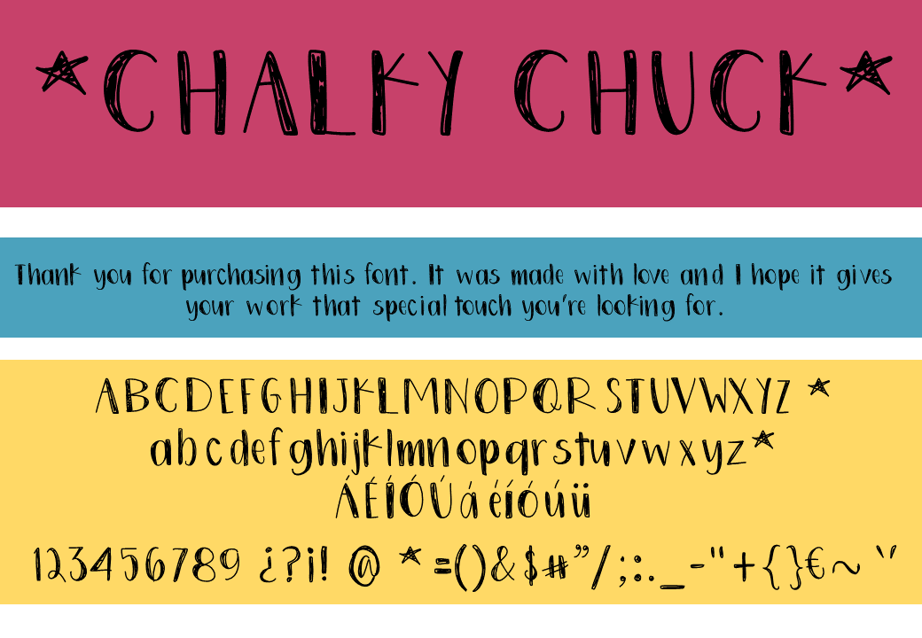 ChalkyChuck font